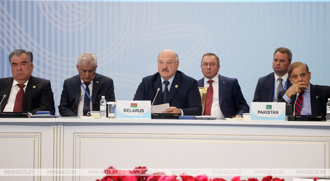 Выступленне Лукашэнкі на саміце НУМДА ў Астане