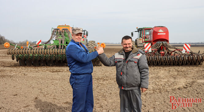 «Агра-Калядзічы» лідзіруюць у раёне па тэмпе ранняй яравой сяўбы. Паглядзелі, як ідуць работы ў гаспадарцы