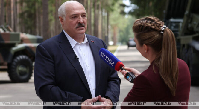 Лукашэнка даў інтэрв’ю тэлеканалу «Расія 1»