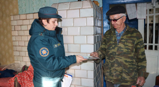 За печкай трэба сачыць! Разам з работнікамі Пружанскага РАНС пабывалі ў чарговым рэйдзе