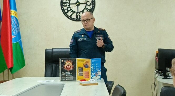 Начальник Пружанского районного отдела по чрезвычайным ситуациям Павел Толстой встретился с работниками ОАО «Агро Колядичи».