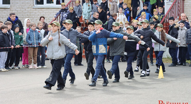 На базе средней школы № 1 г. Пружаны<br>им. КБВО прошел районный этап военно-патриотической игры «Зарничка-2026»